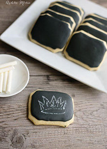 Chalkboard Cookies with Edible Chalk