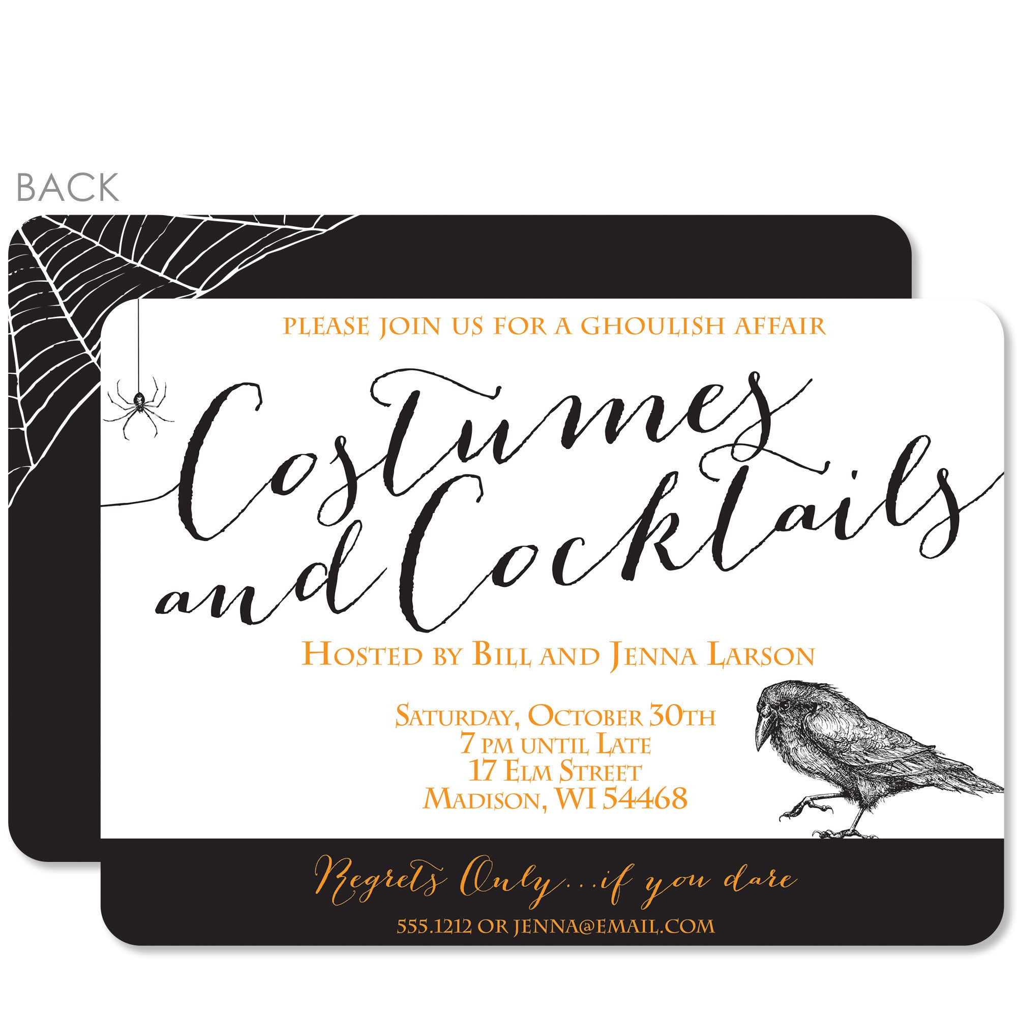 Costumes and Cocktails Halloween Party Invitation | PIPSY.COM