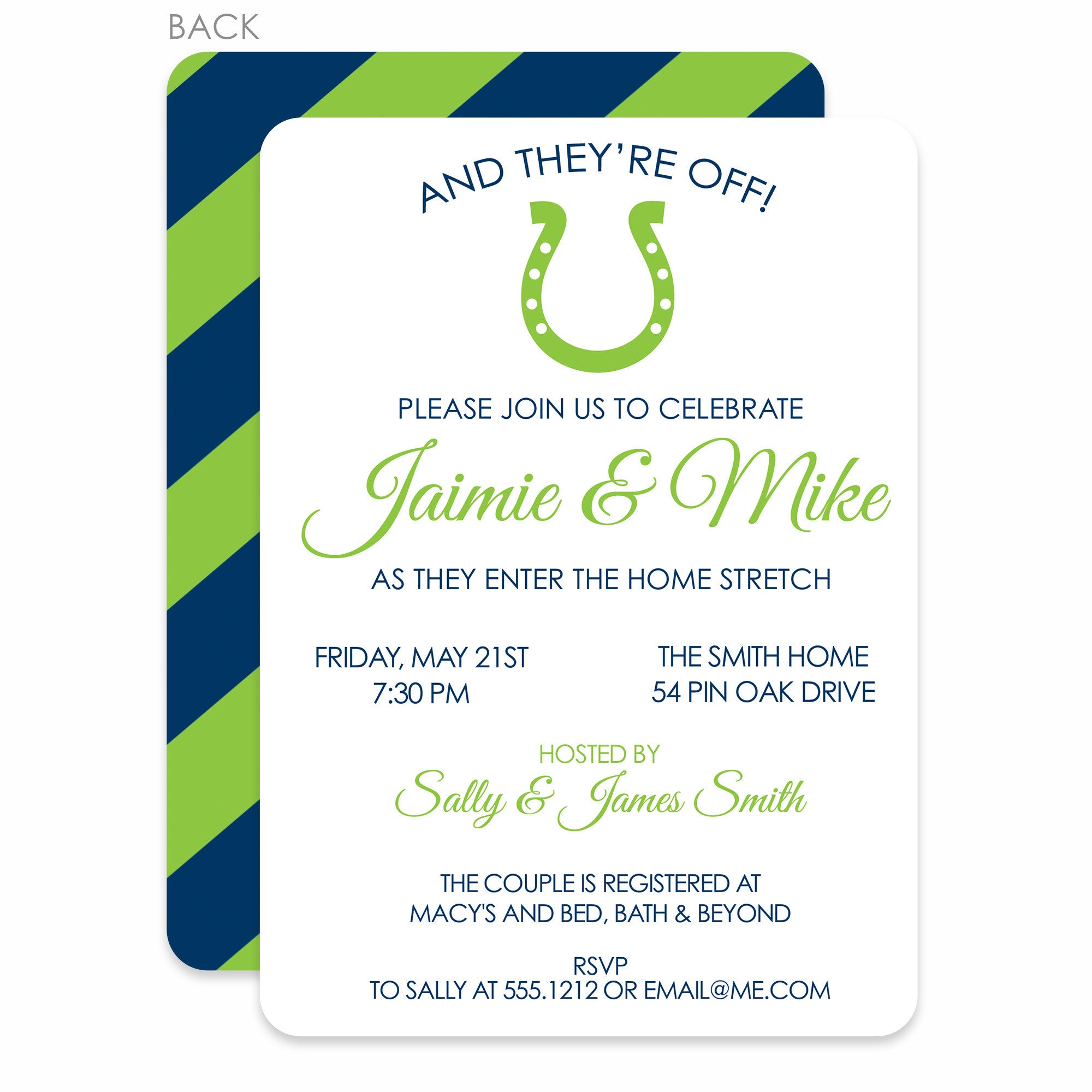 And They're Off Kentucky Derby Themed Wedding Couples Shower Invitation | Pipsy | Main image