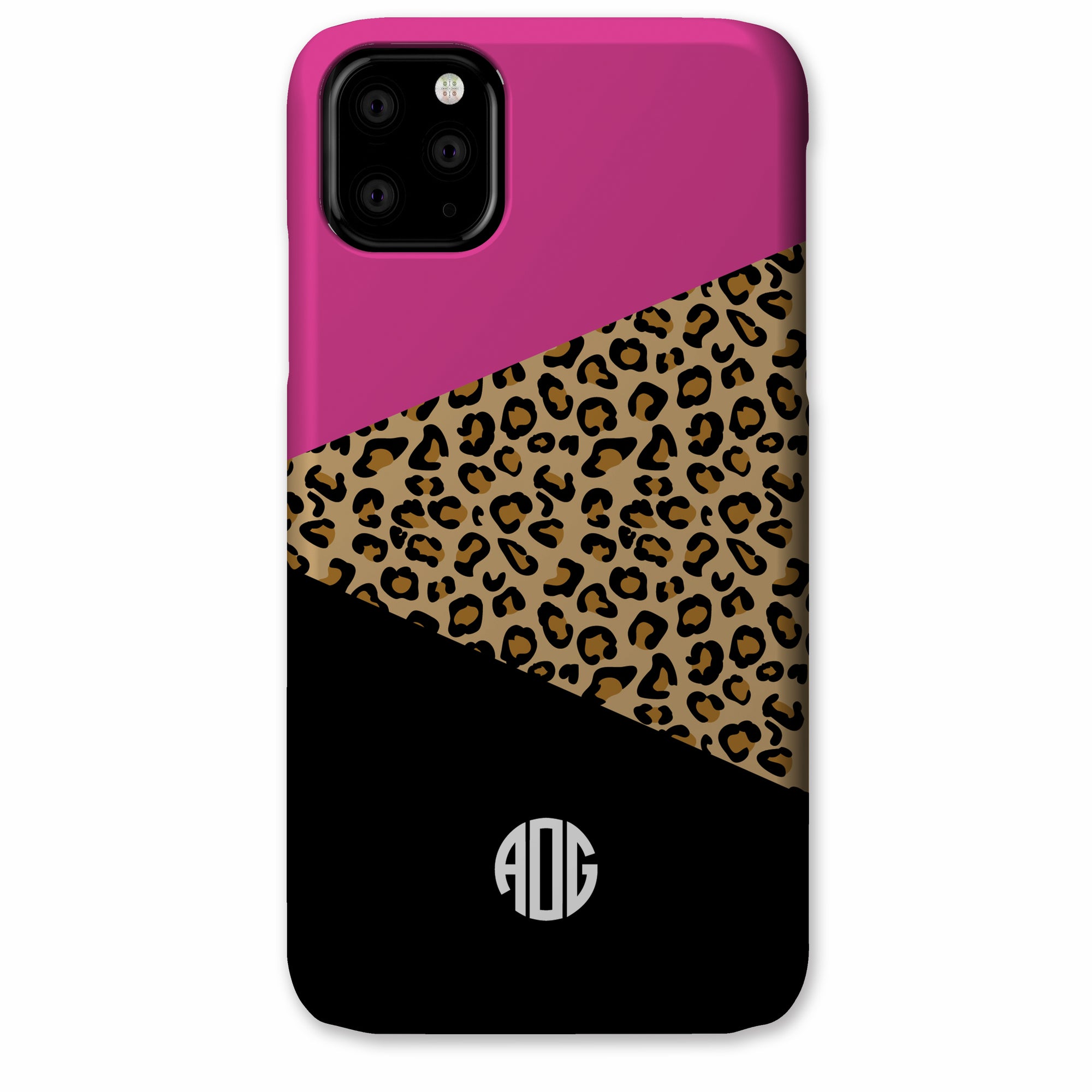 Leopard Cheetah Color Block iPhone Case