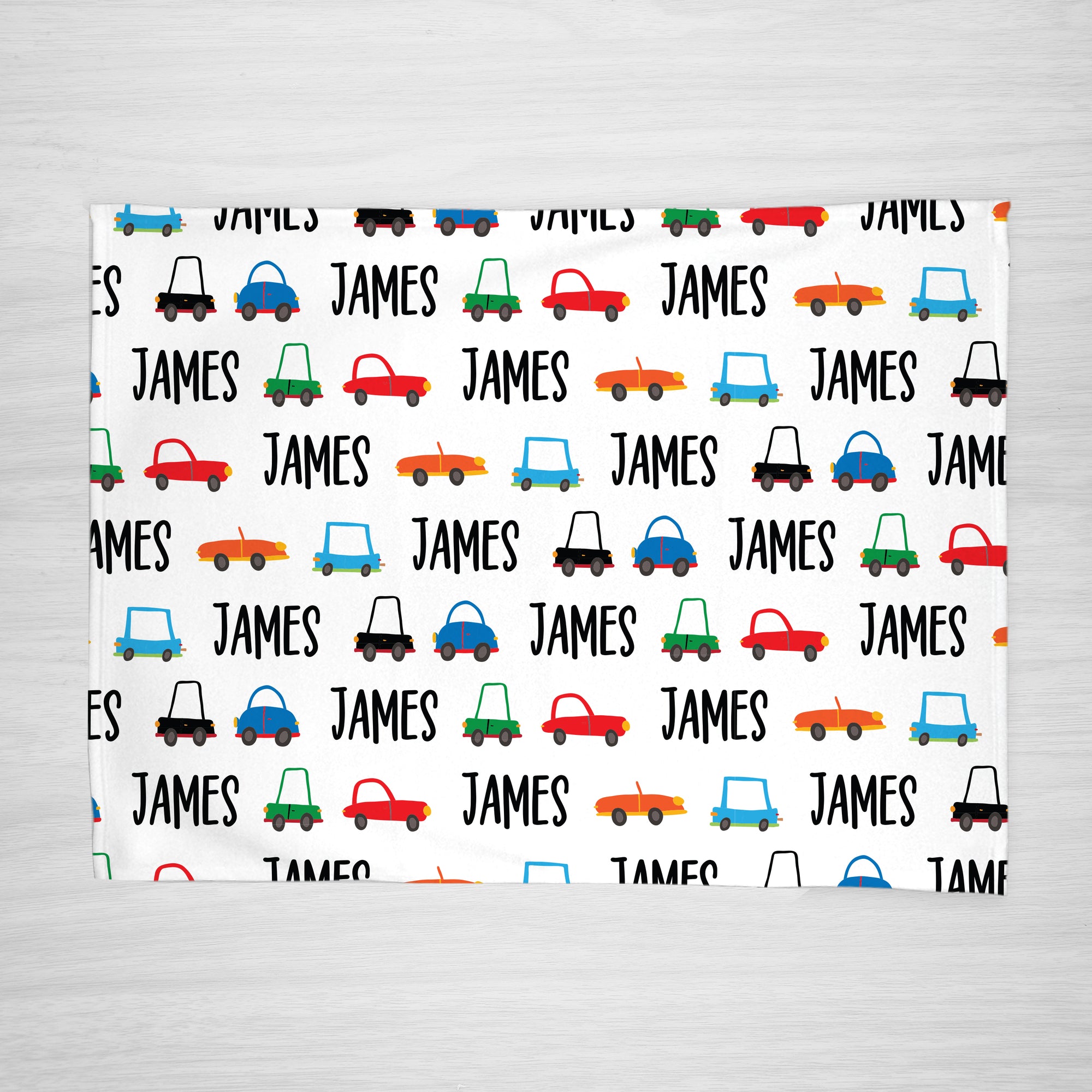 Car Personalized Name Blanket in Fleece from Pipsy.com