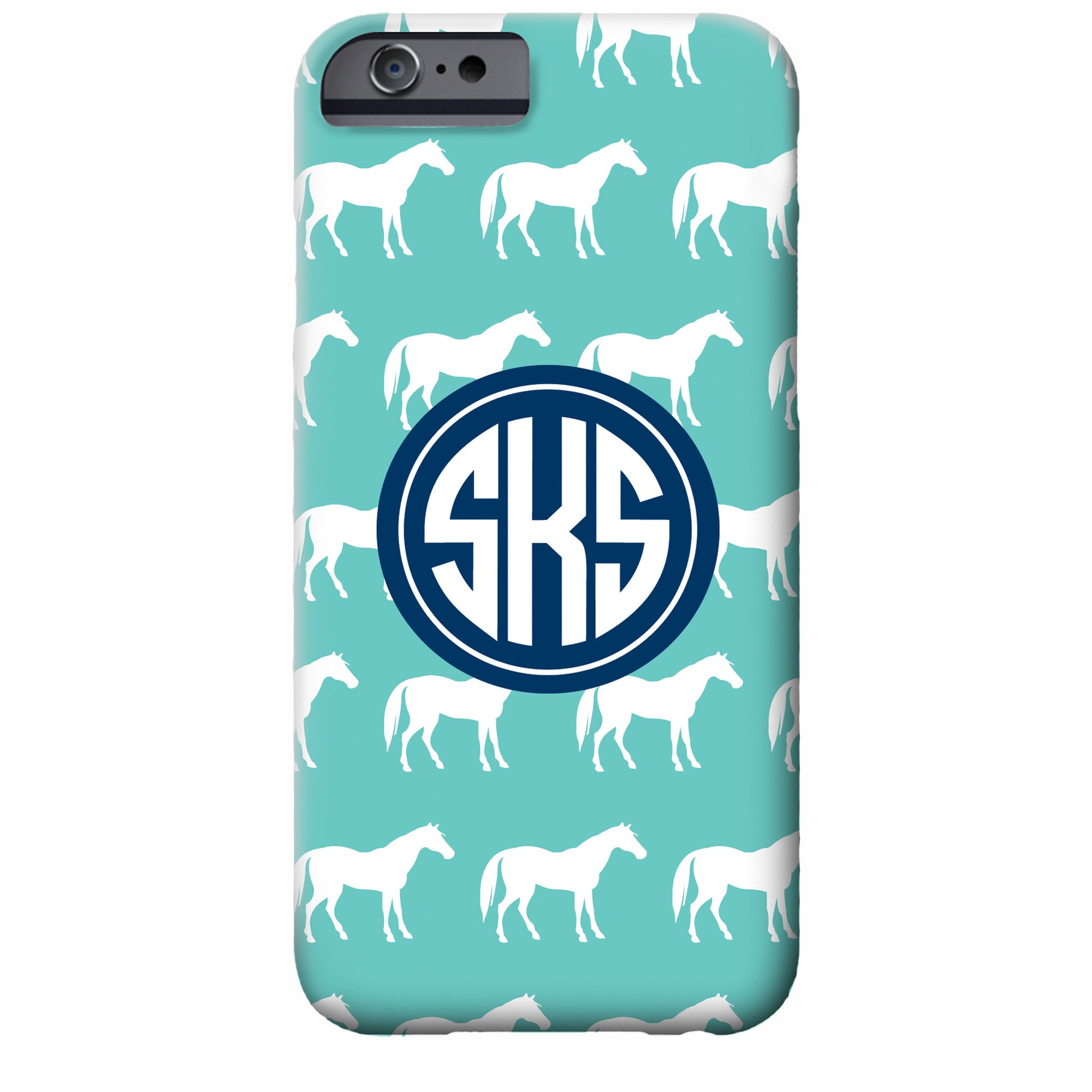 Horse Monogrammed iPhone Case | Swanky Press