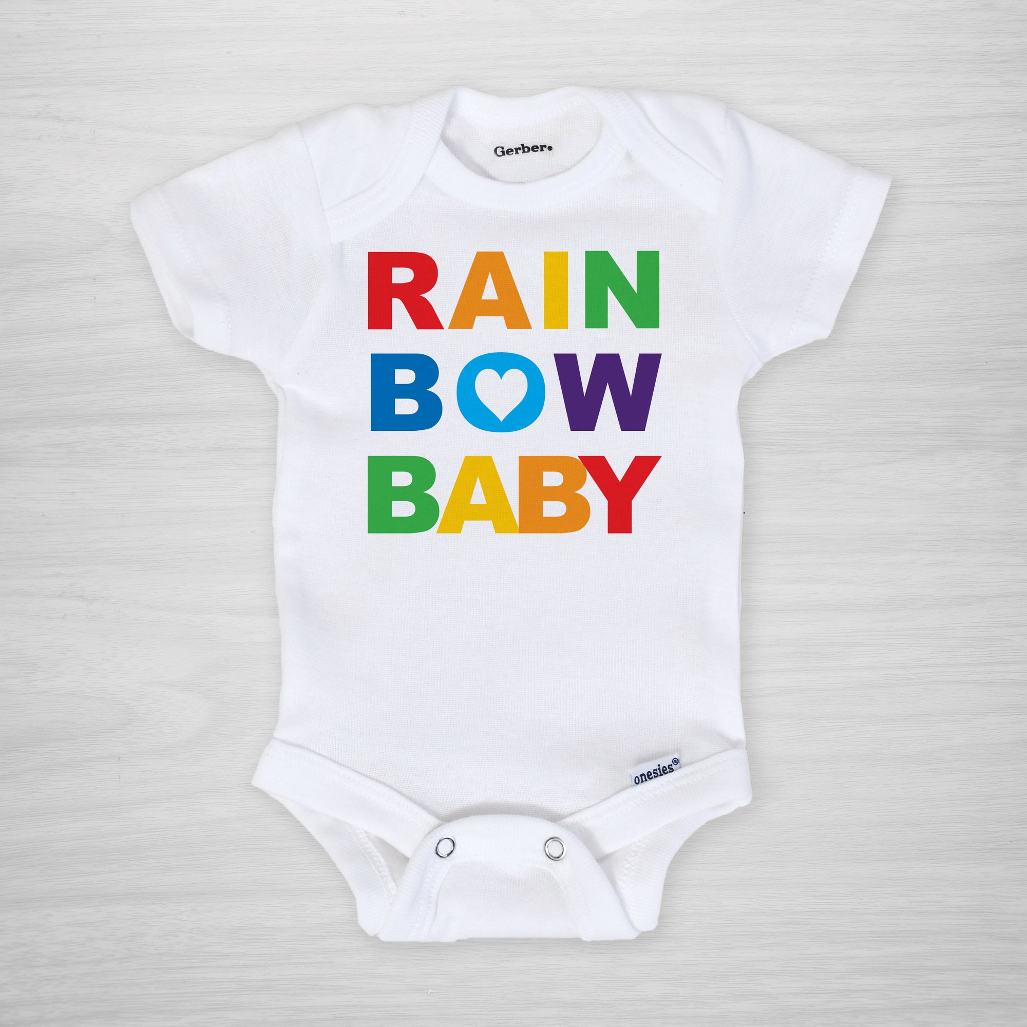 Rainbow Baby Onesie®, long sleeved