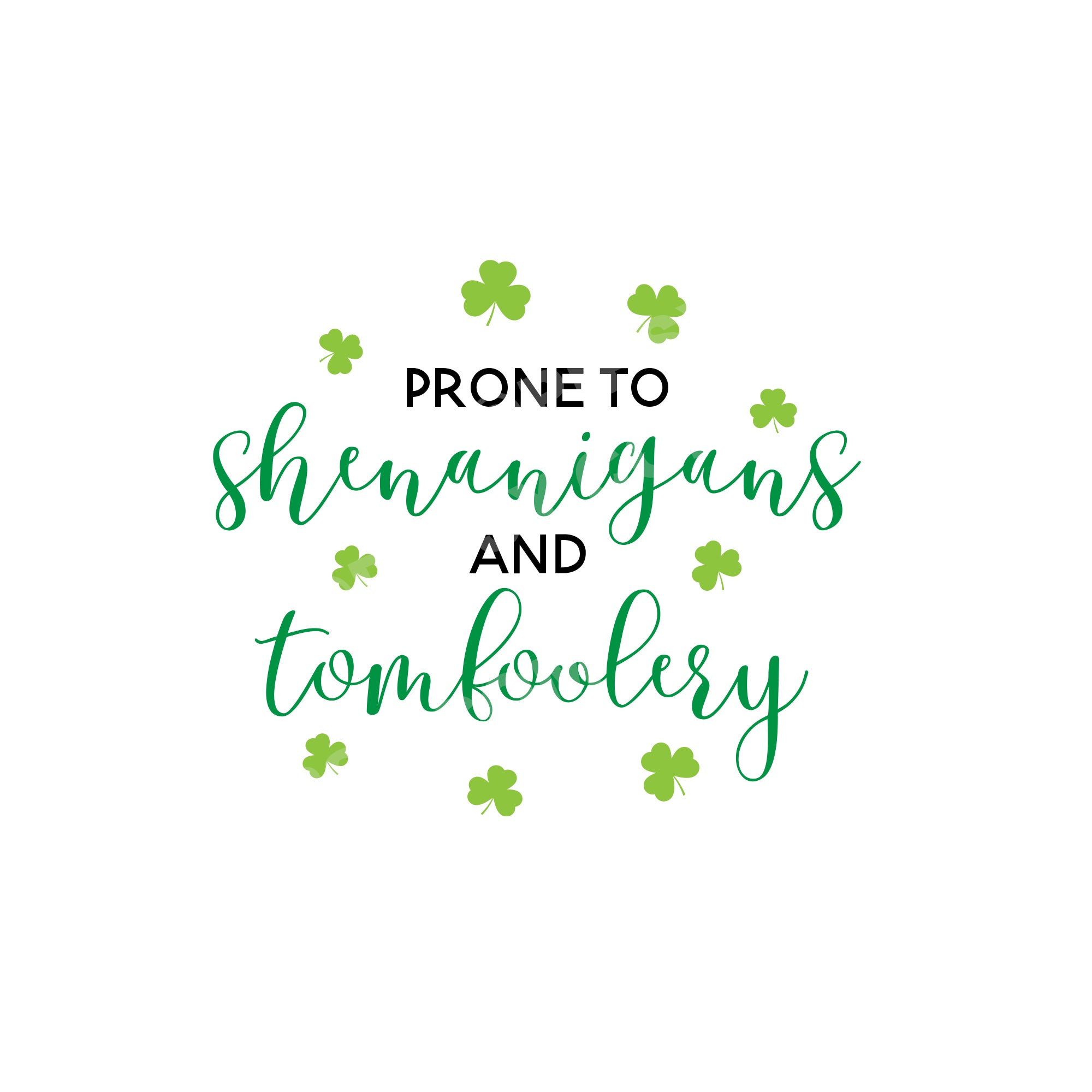 St. Patrick's Day Tea Towel, Shenanigans & Tomfoolery