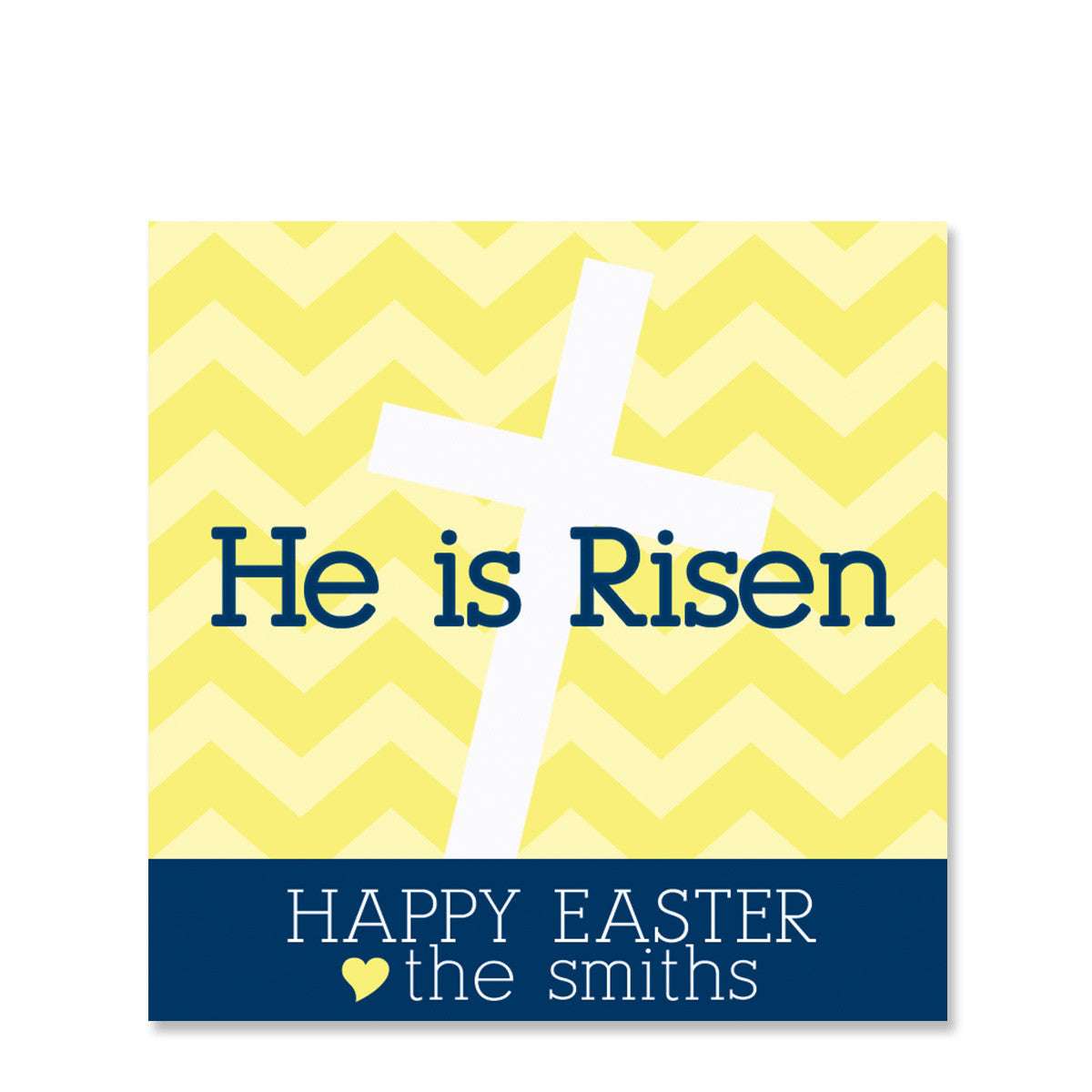 He Is Risen Easter Gift Sticker | Swanky Press | Square