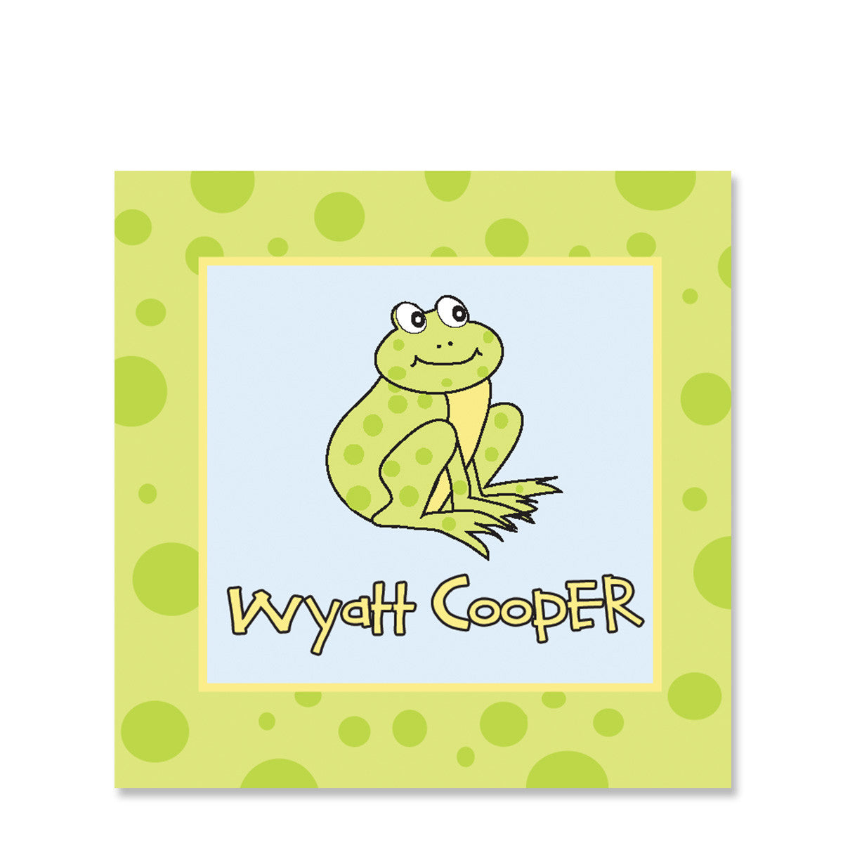 Frog Name Stickers