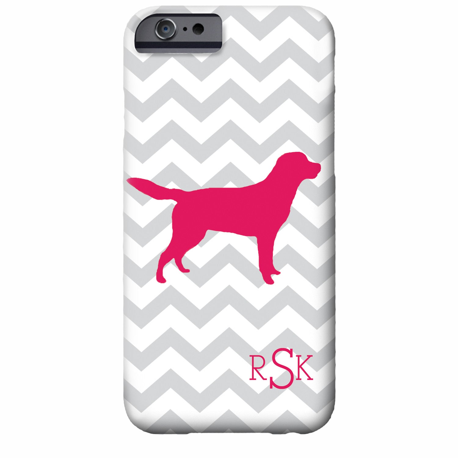 Monogrammed Dog Chevron iPhone Case | Swanky Press