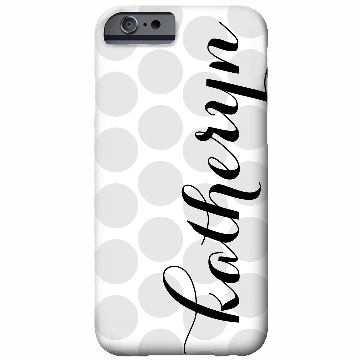 Dots with Vertical Name iPhone Case | Swanky Press