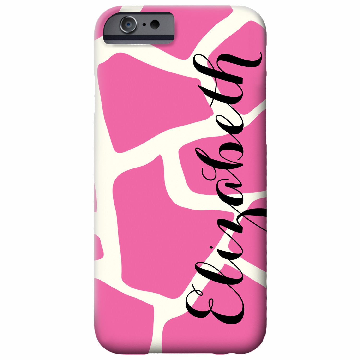 Personalized Pink Giraffe iPhone Case | Swanky Press