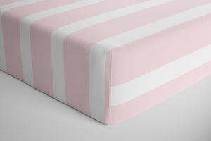 Striped Personalized Crib Sheet