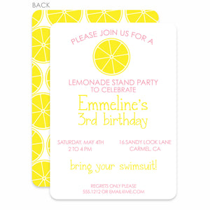 Lemonade Stand Birthday Invitation | Pipsy.com