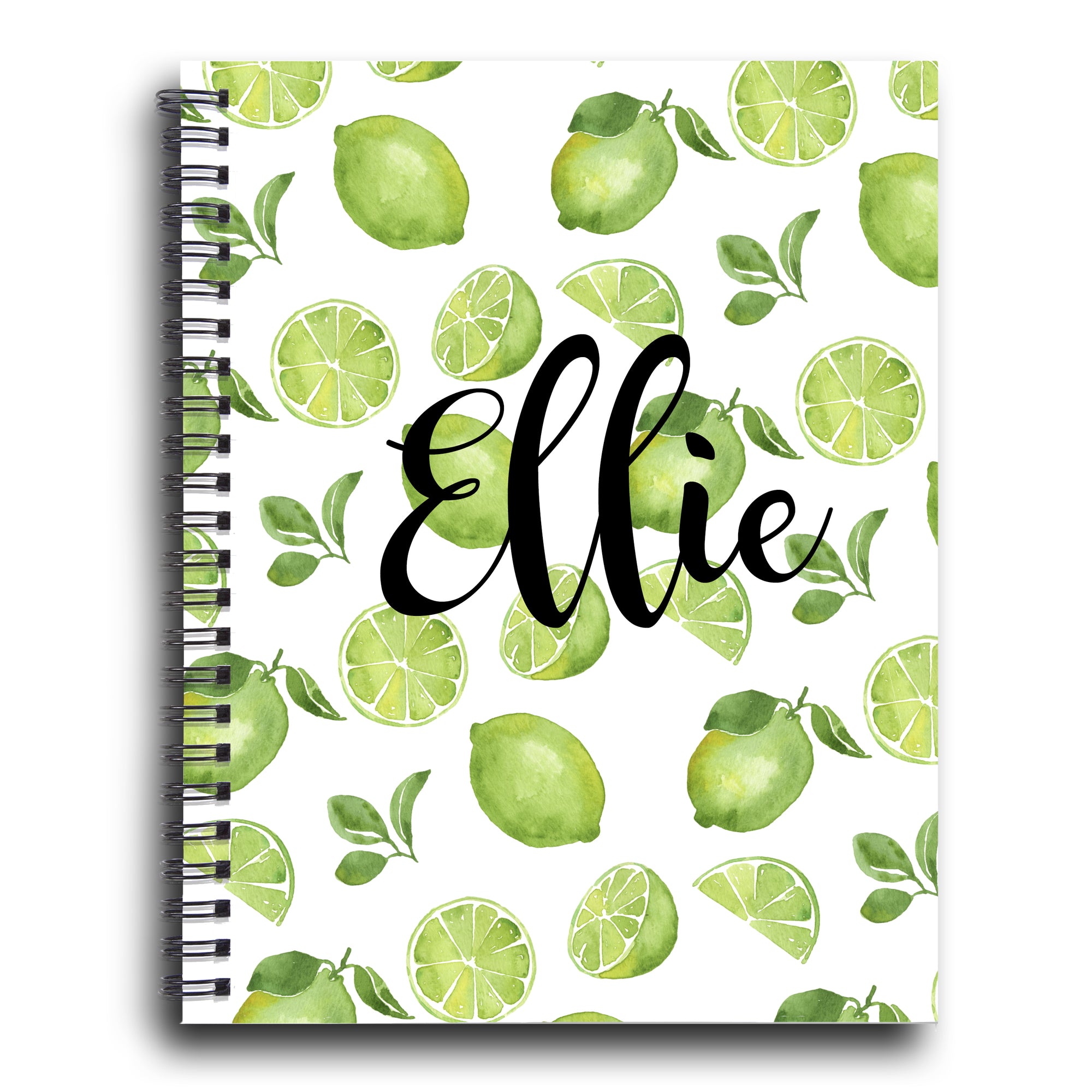 Lime Personalized Spiral Notebook