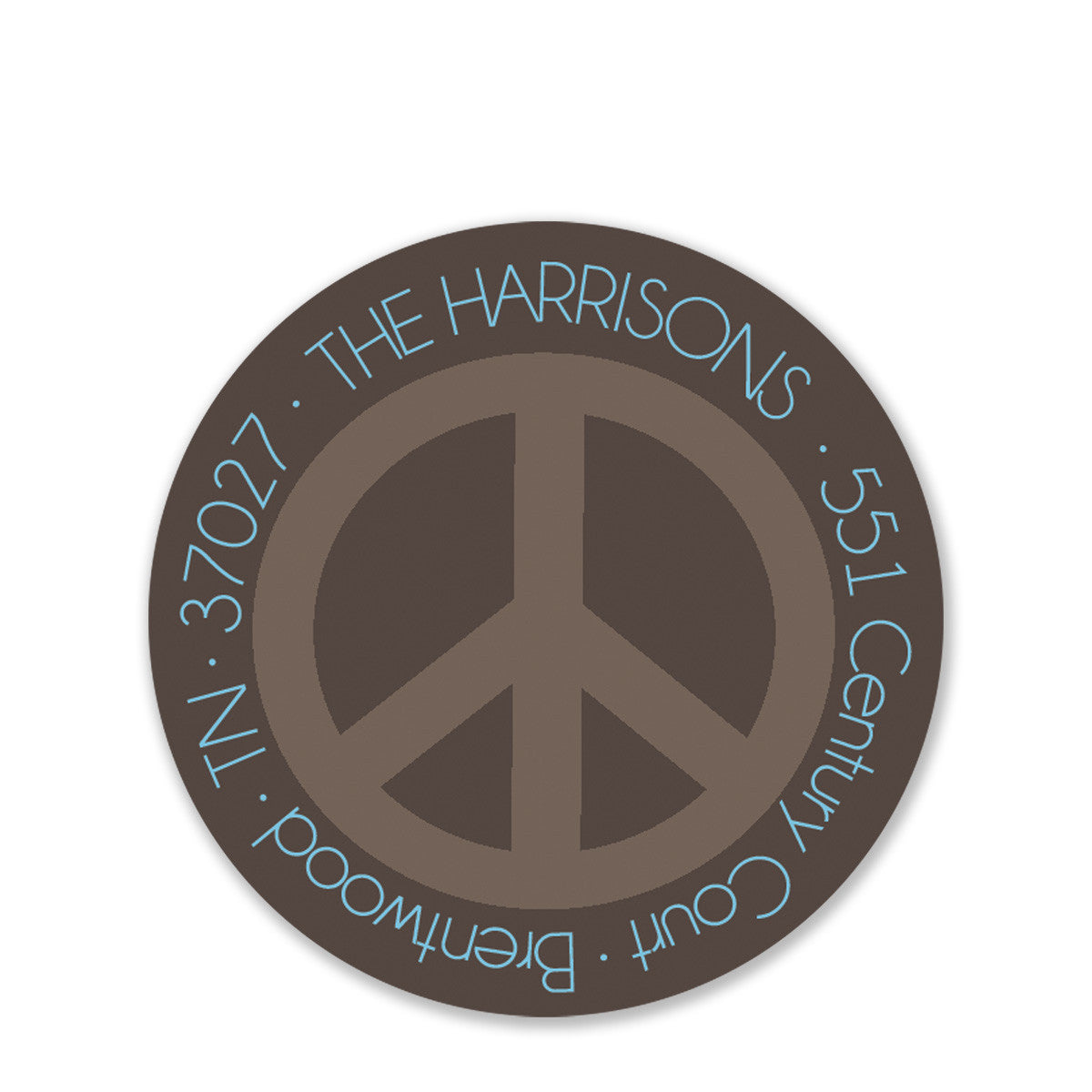 Peace On Earth Return Address Stickers