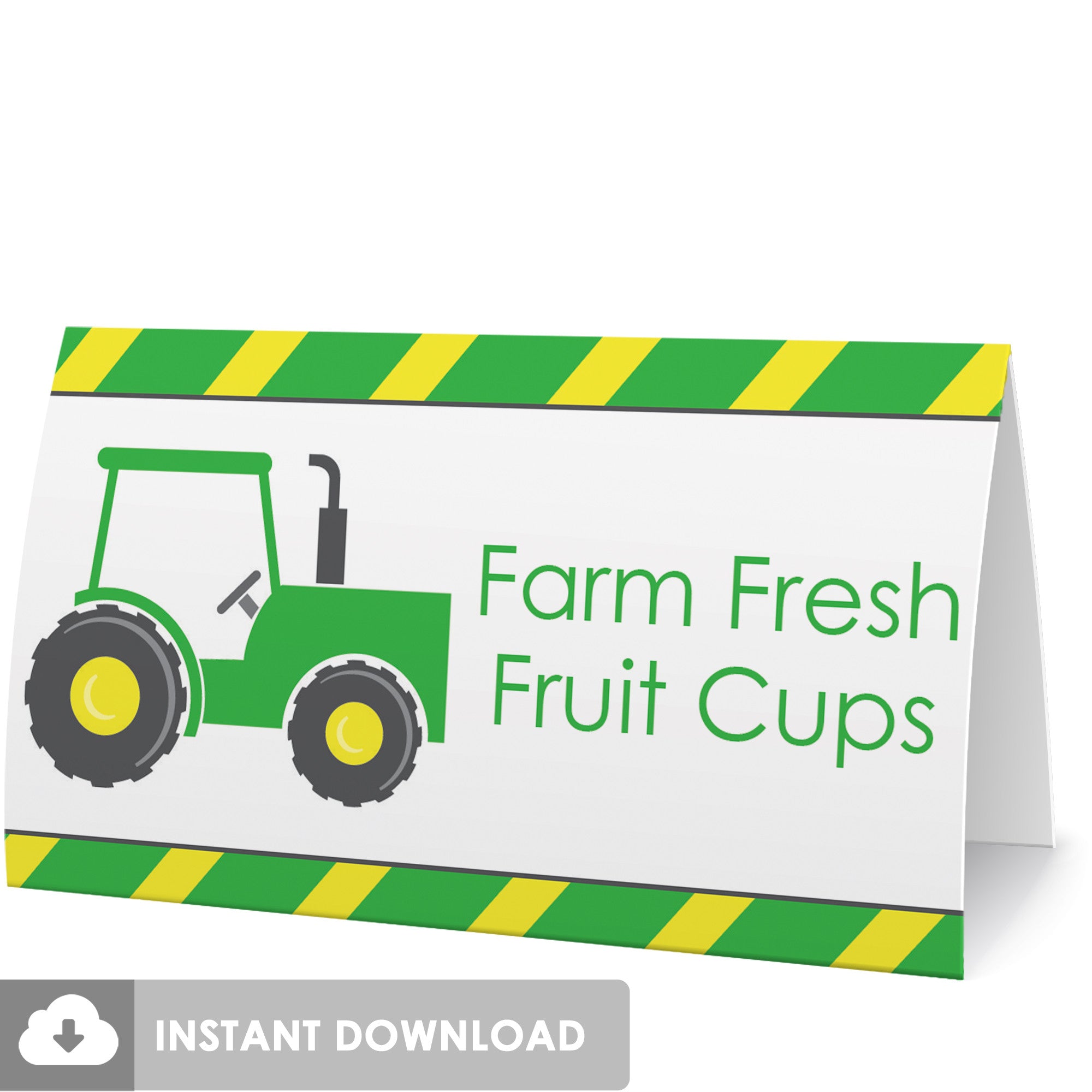 Printable Tractor Food Tents