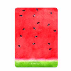 Red Watermelon Birthday Invitations | Printed Heavy Cardstock | PIPSY.COM, back