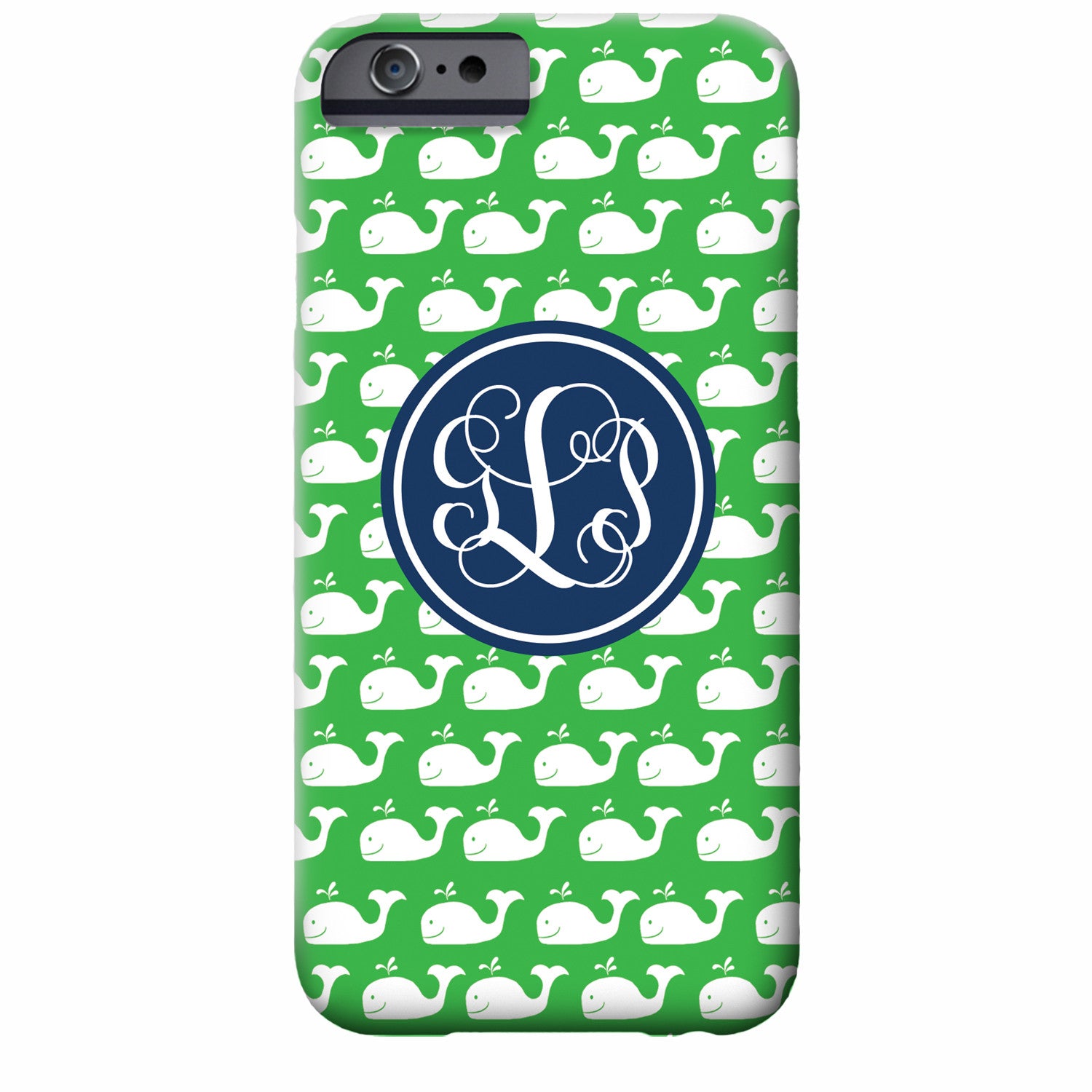 Monogrammed Whale iPhone Case | Swanky Press