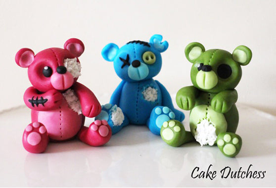 DIY Tutorial: How to Make Zombie Bear Cake Toppers