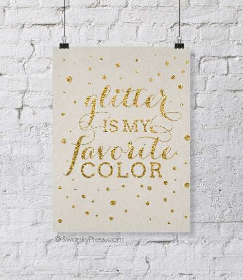Glitter Trend | Free Printable Glitter Poster