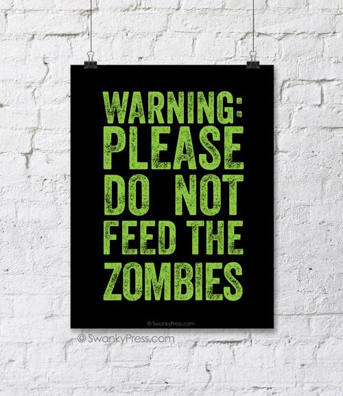 Free Zombie Printable Sign