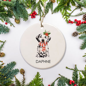 Dalmatian Personalized Christmas Ornament