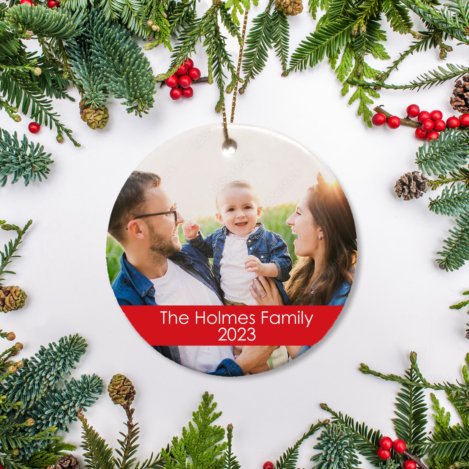 Custom Photo Ornament - Upload your own image