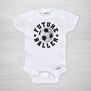 Future Baller Soccer onesie, long sleeved