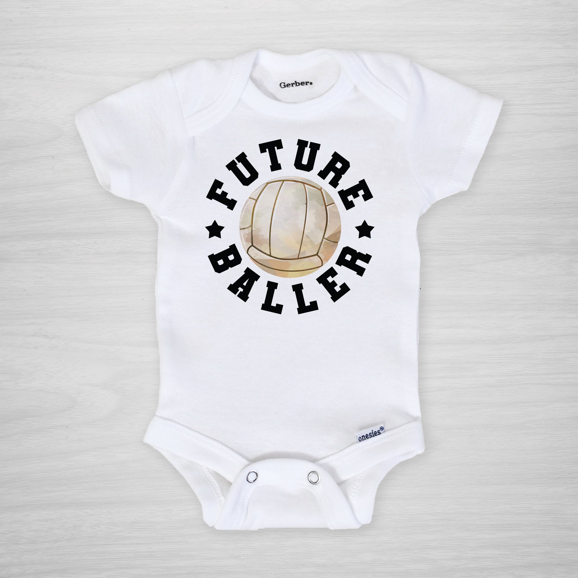 Future Baller Volleyball onesie, short sleeved