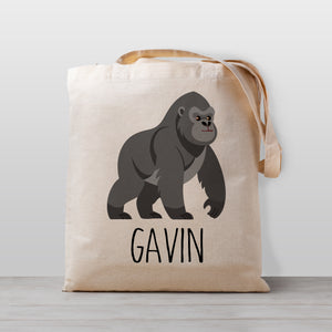 A majestic gorilla tote bag, perfect for carrying your little one's stuff to preschool, or bringing favorite books over to Grandma's house.&nbsp;