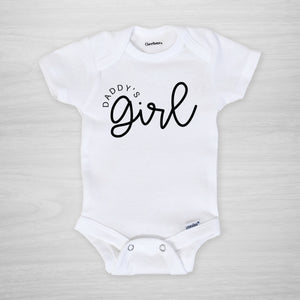 Daddy's Girl Onesie, perfect for father's day, or, let's be honest, any day of the year, short sleeved