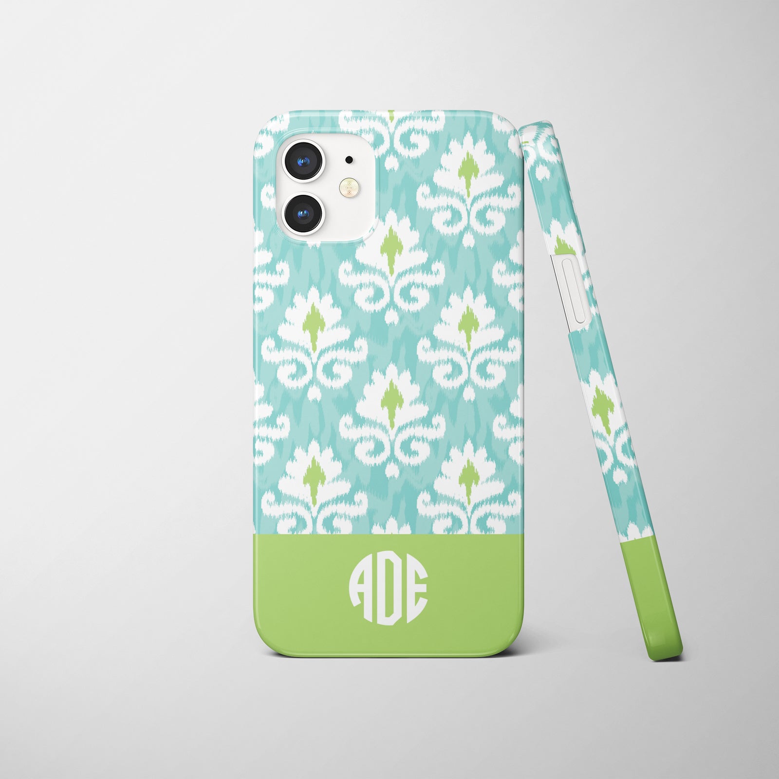 ikat monogrammed iPhone case