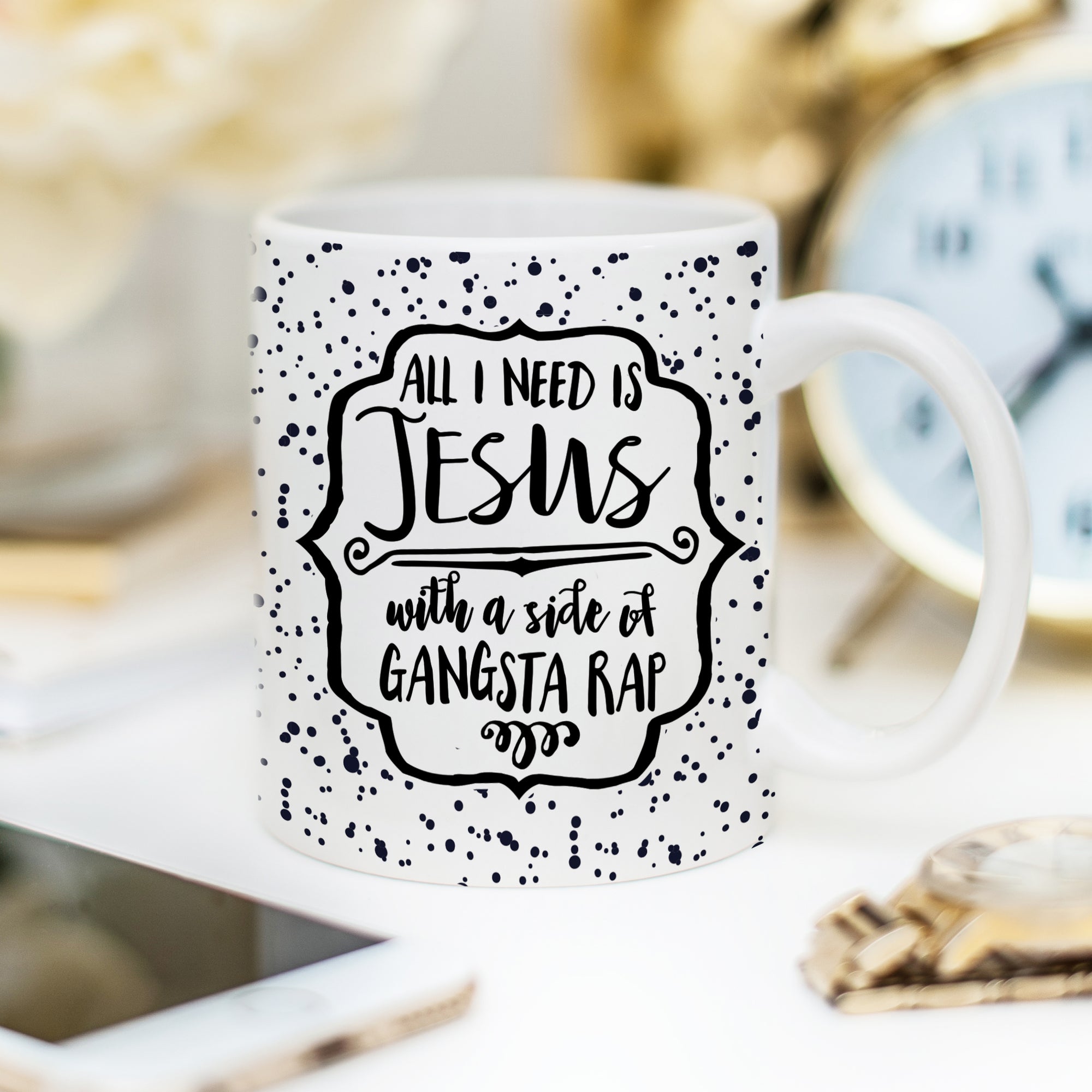 Jesus and Gangsta Rap Coffee Mug