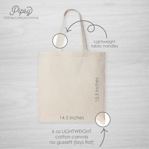 Pipsy Tote Bags Sizes and Specifications