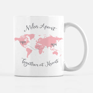Together At Heart Coffee Mug (World Map)