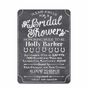 Chalkboard Bridal Shower Invitation