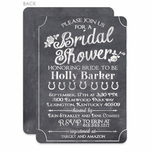 Chalkboard Bridal Shower Invitation