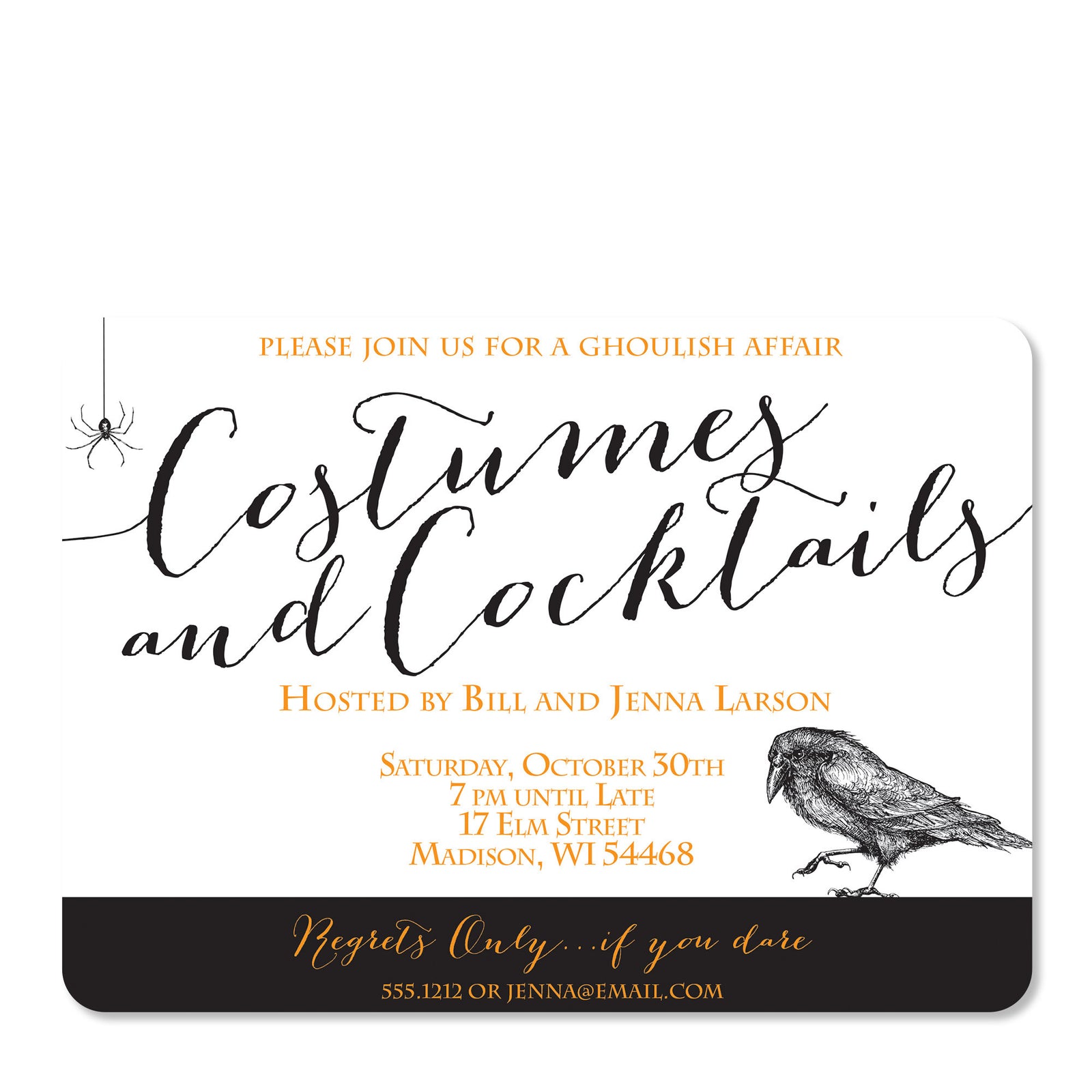 Costumes and Cocktails Halloween Party Invitation | PIPSY.COM
