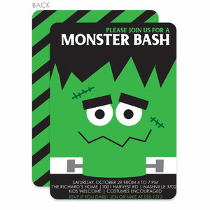 Frankenstein Halloween Invitation | Printed Cardstock | PIPSY.COM