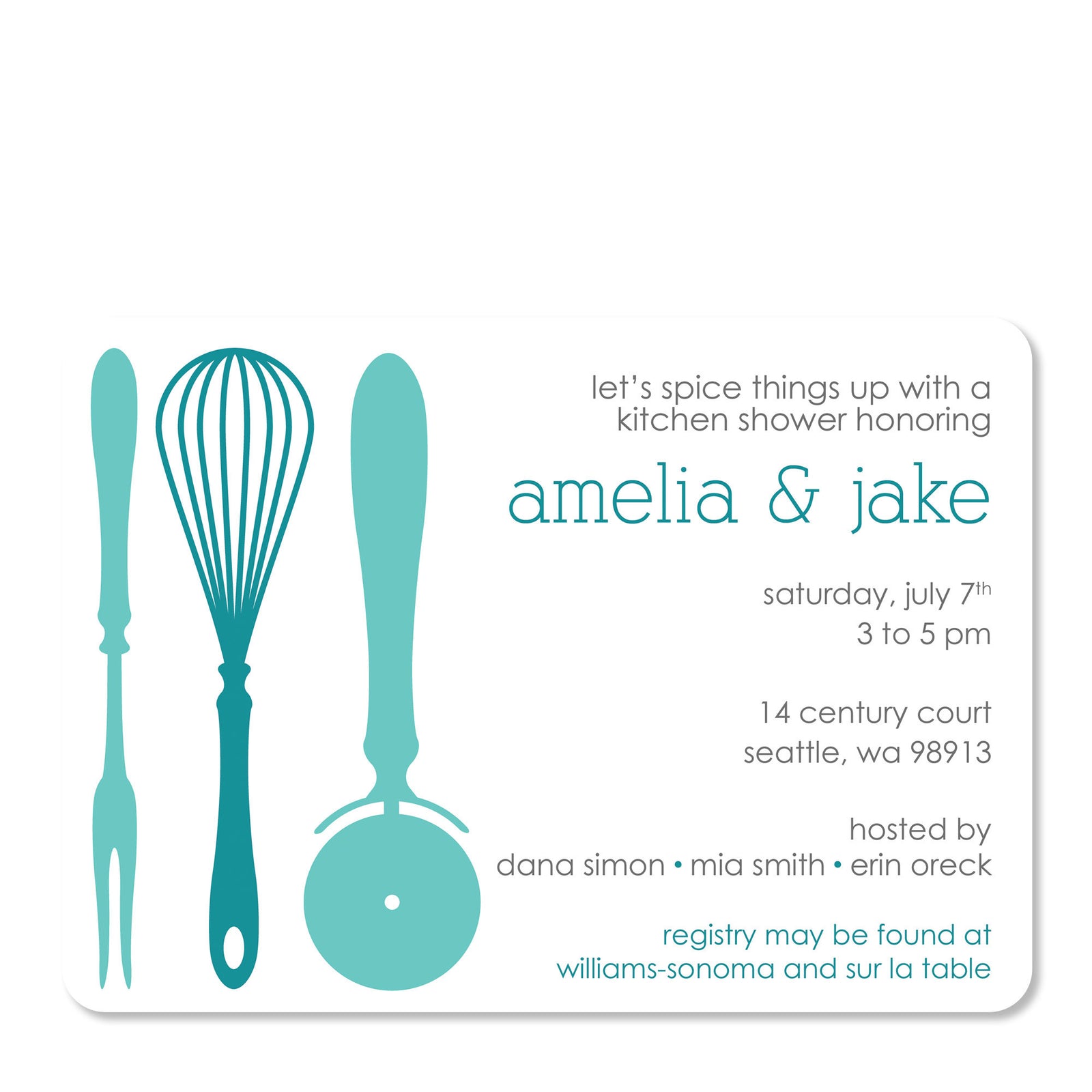Kitchen Bridal Shower Invitation