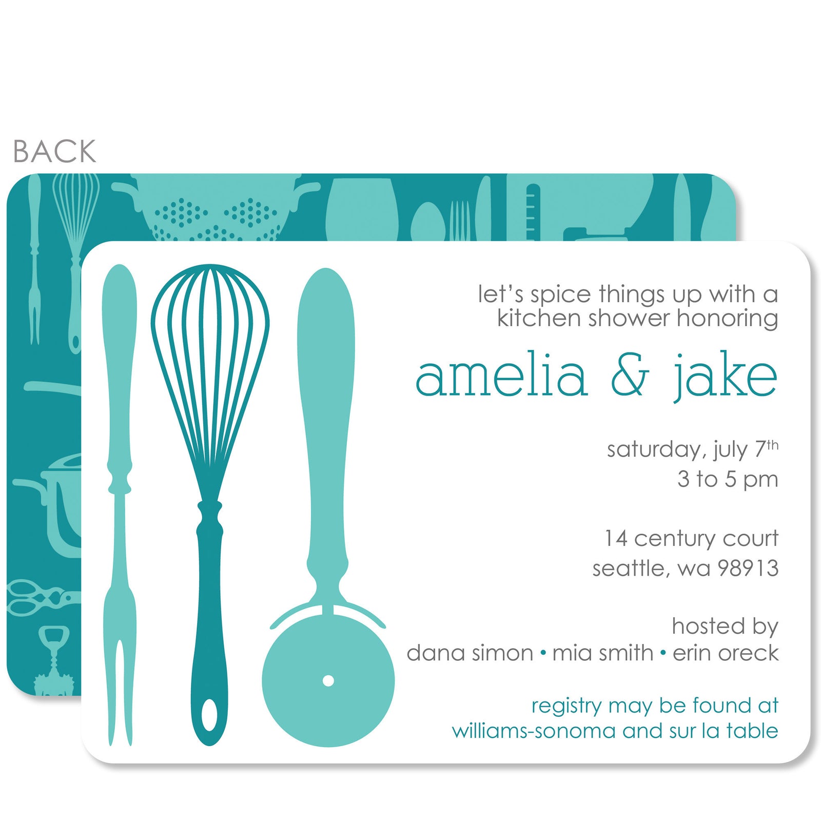 Kitchen Bridal Shower Invitation
