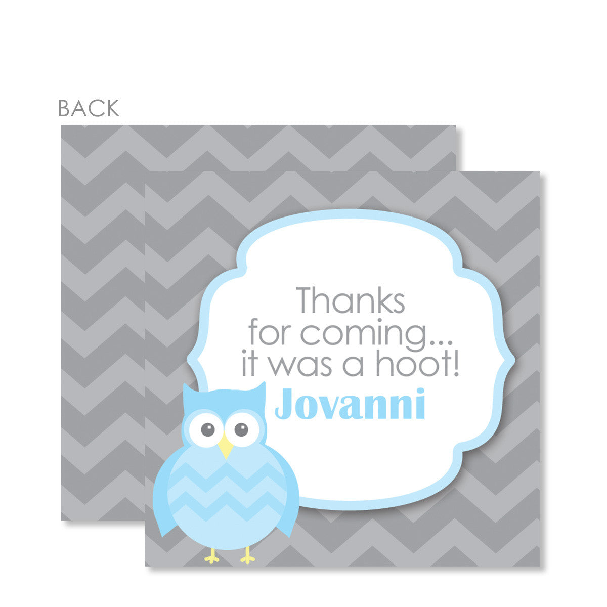 Blue Elephant Gift Tags