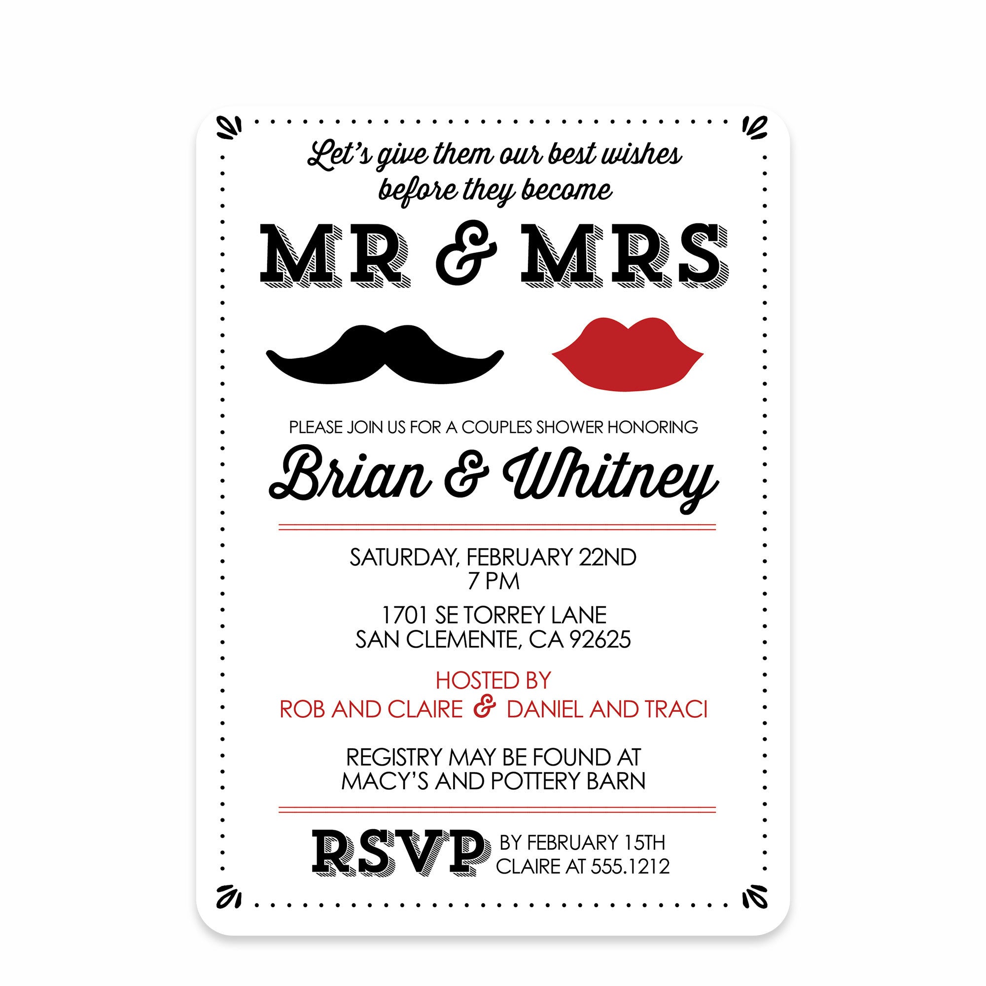 Mr & Mrs Party Invitation