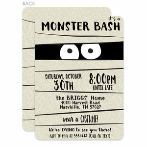 Mummy Halloween Invitation | Monster Mash | PIPSY.COM