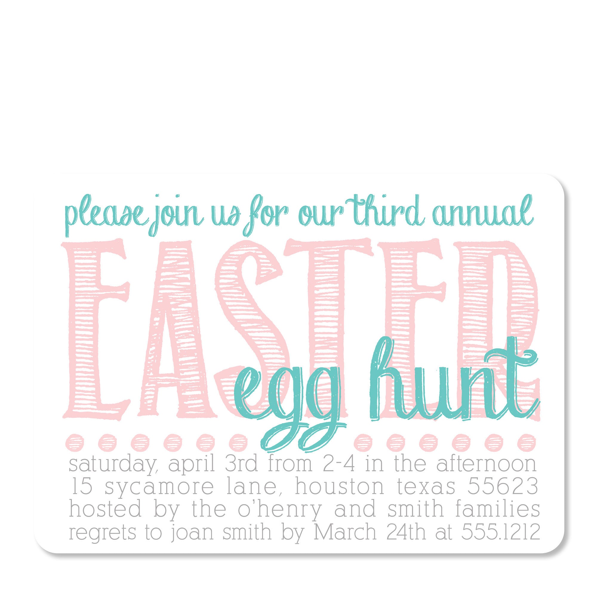 Pastel Easter Invitation
