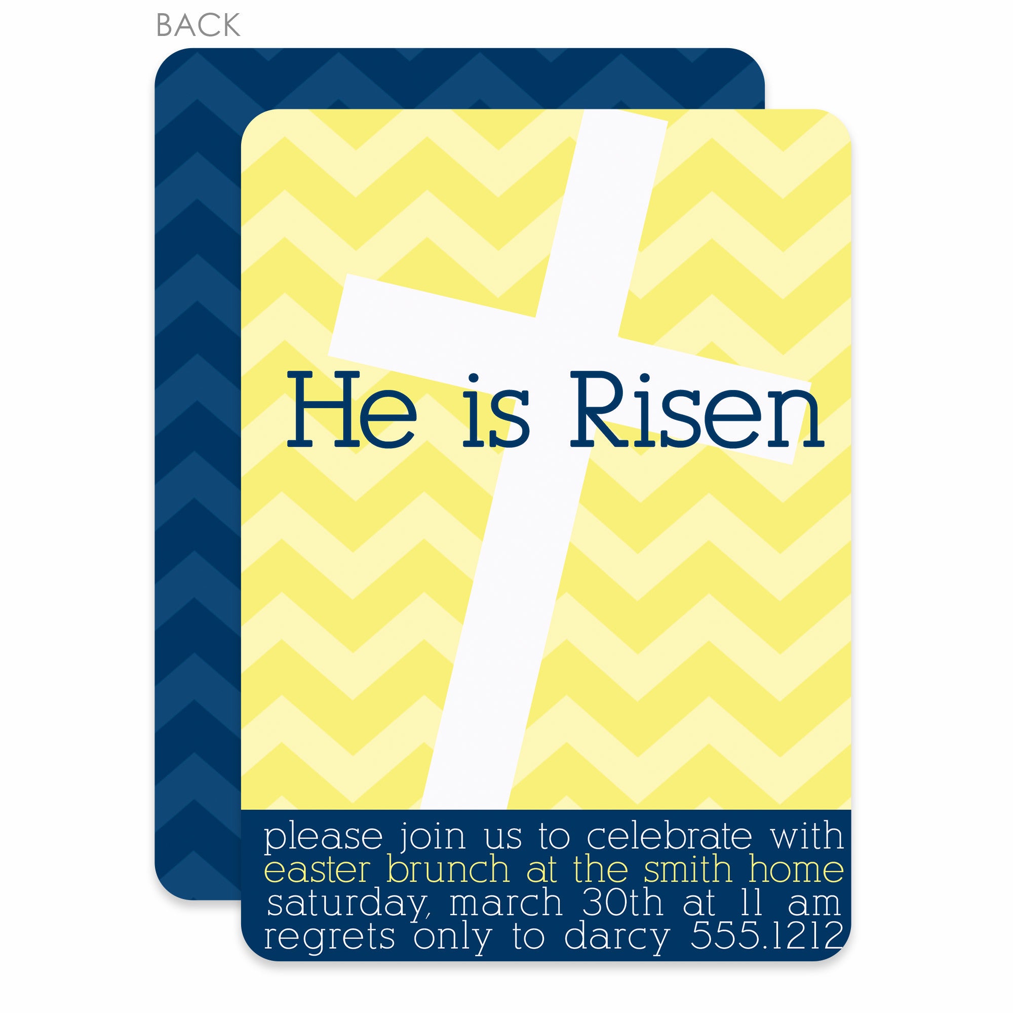 He Is Risen Easter Invitation