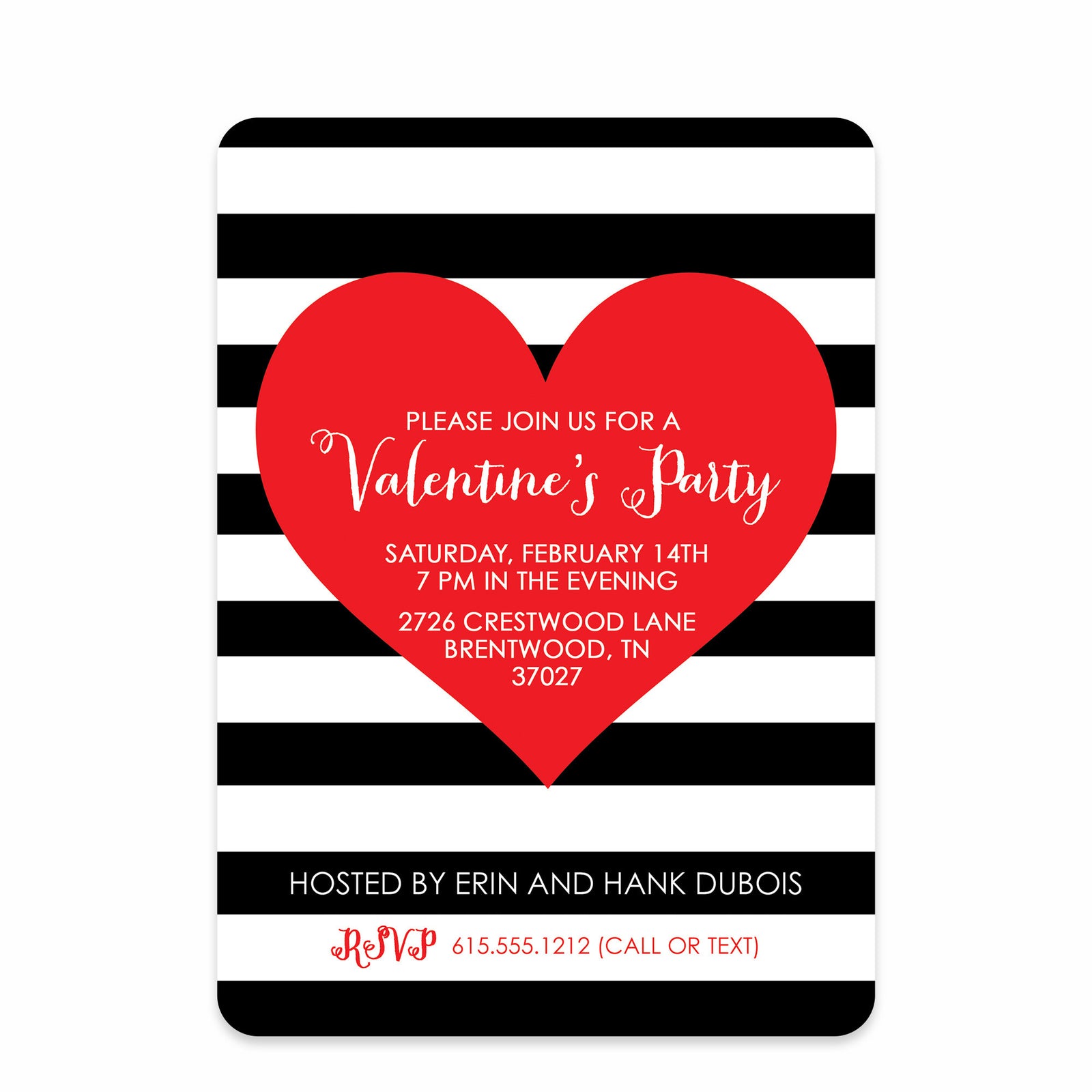 Valentine's Day Party Invitation, PIPSY.COM