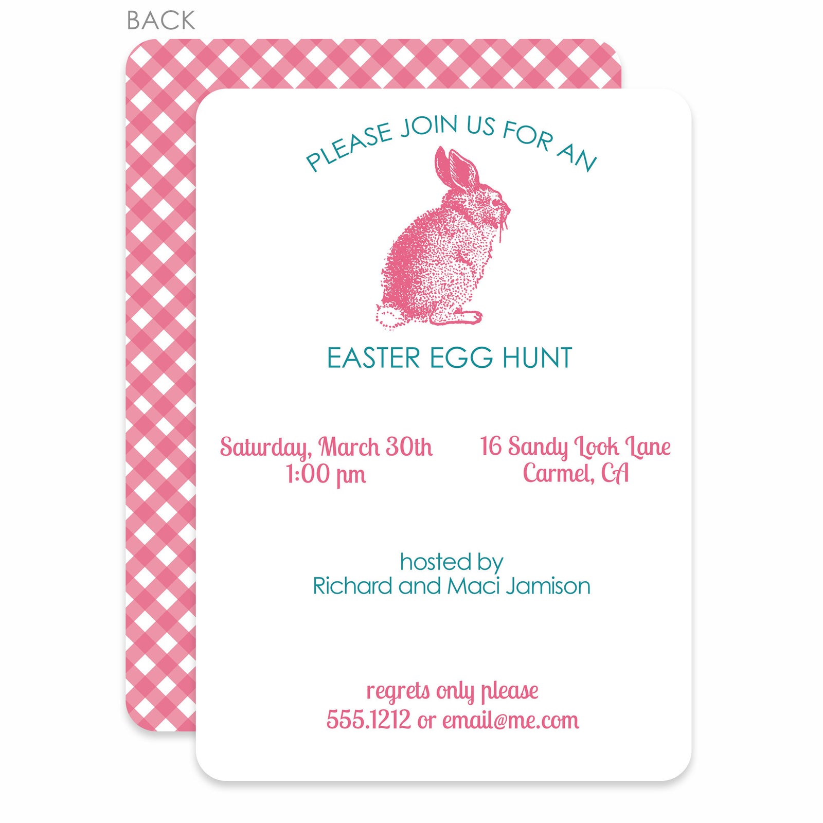 Vintage Bunny Invitation