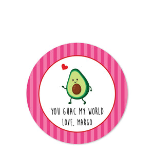 Guacamole | Avocado | Matte Sticker | Party favor