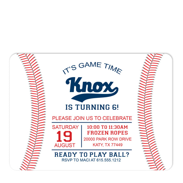 Baseball Ticket Invitation With FREE Thank You Card -   Baseball ticket,  Baseball ticket invitation, Baseball party invitations