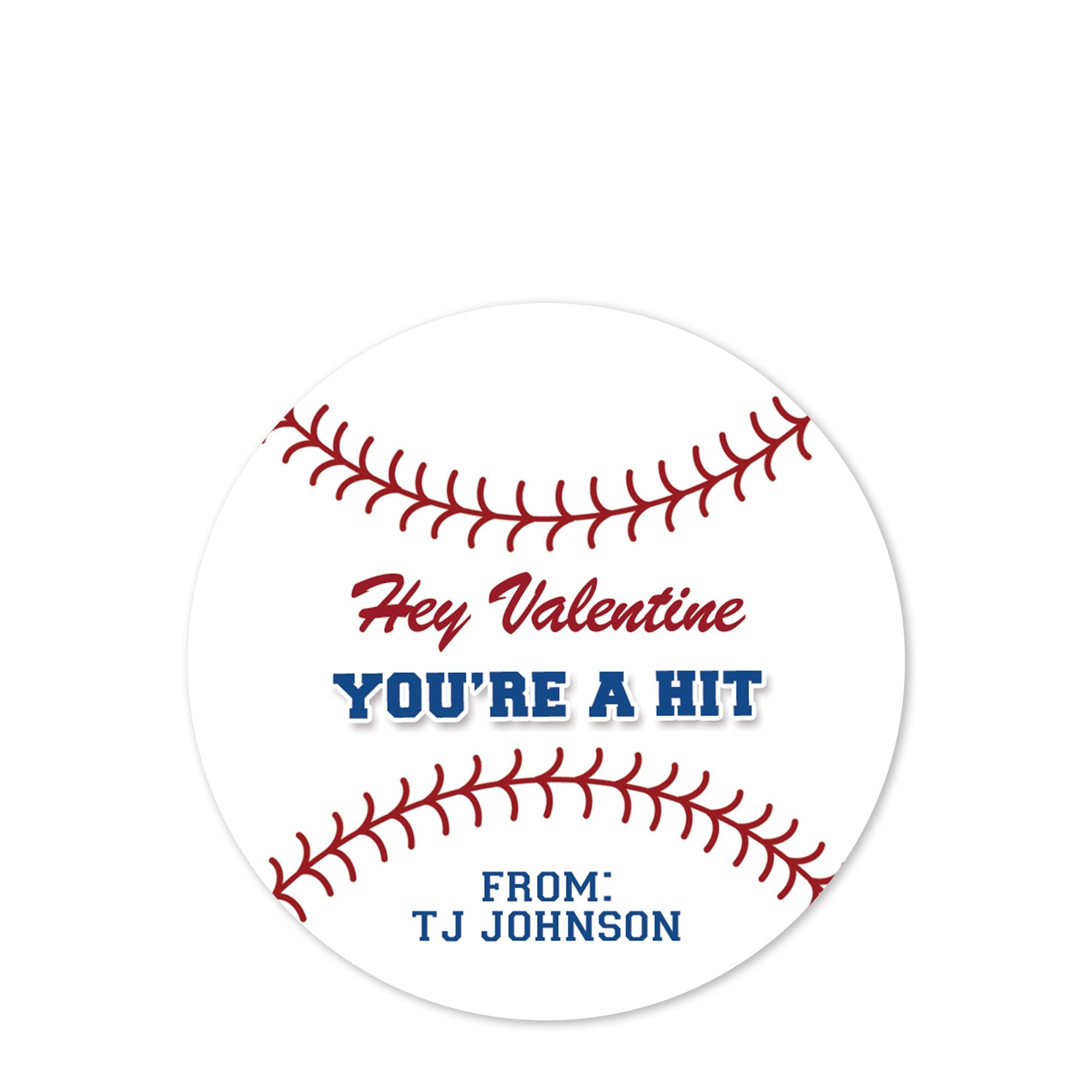 Baseball | sports | You're a HIT | Treat bag personalized | PIPSY.COM