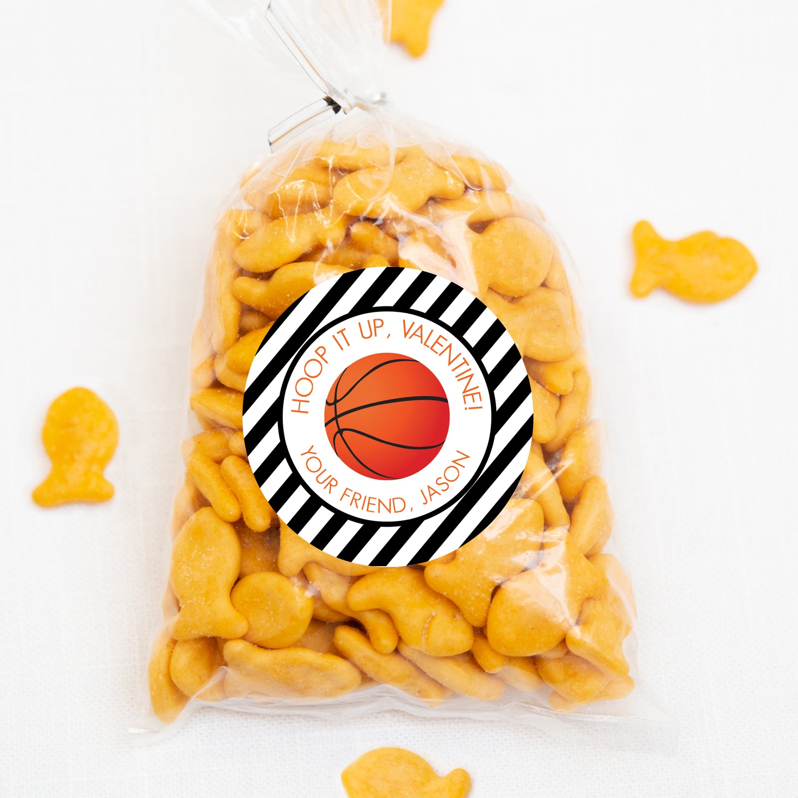 Basketball Valentine's Day Stickers, Pipsy.com
